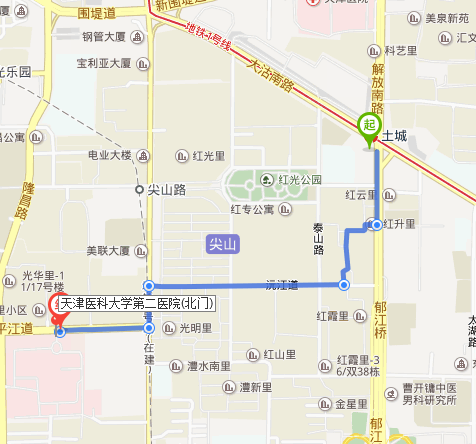 天津地铁哪个站离天津医科大学附属二院近-第1张-交通-答答问