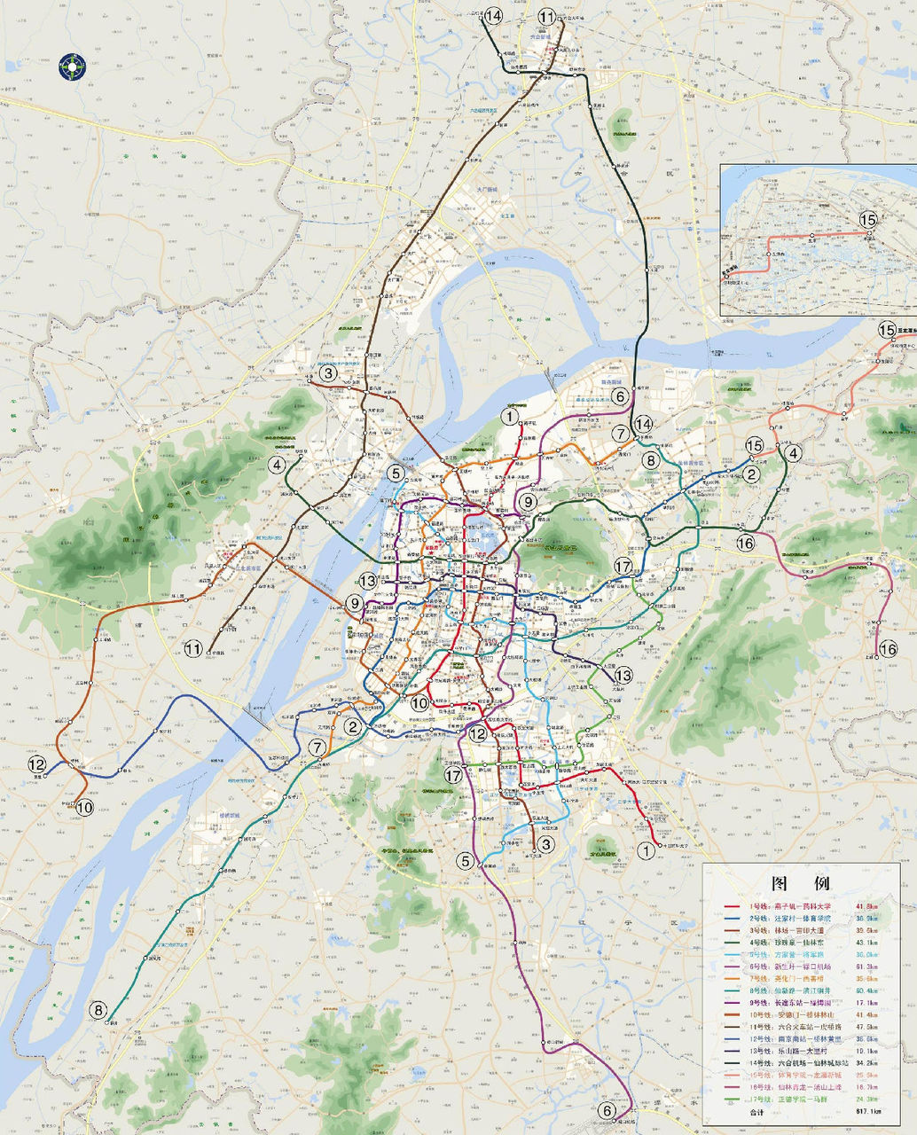 最新南京地铁1号北延线规划图-第1张-交通-答答问