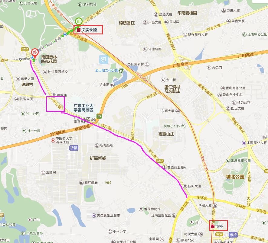 在广州市江泰路地铁站到番禺区市广路坐地铁怎样转线-第1张-交通-答答问