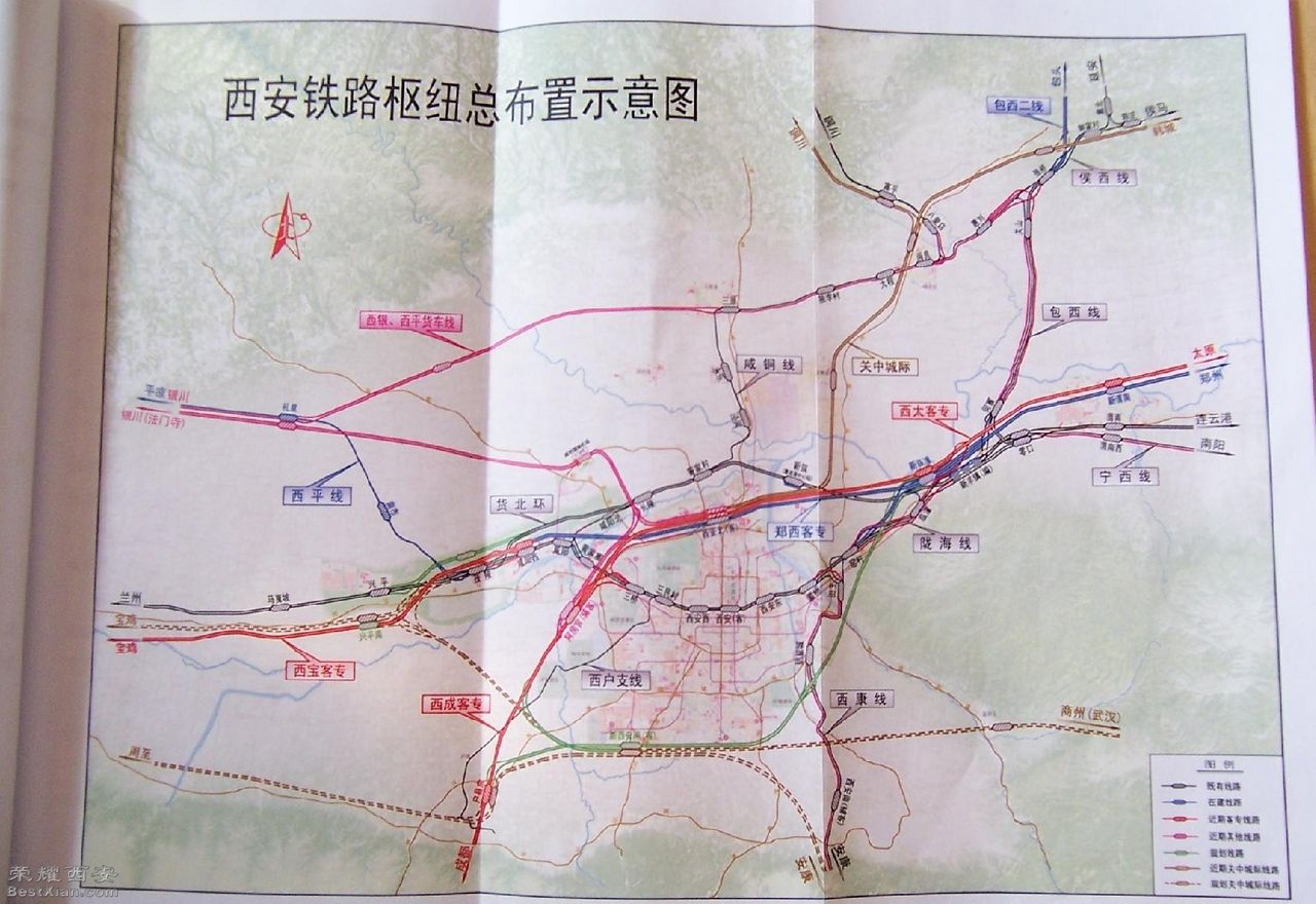 在哪可以找到西安铁路枢纽总图-第1张-交通-答答问