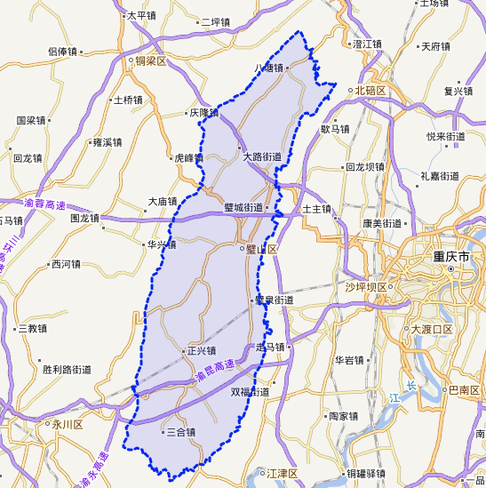 重庆市璧山县有多少个乡镇-第1张-交通-答答问