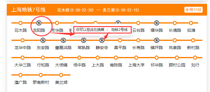 上海地铁2号线和地铁7号线有哪些共同站-第1张-交通-答答问