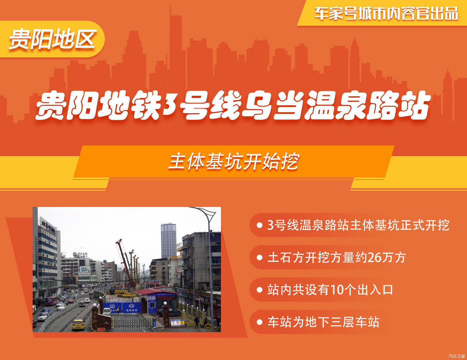 贵阳地铁3号线乌当温泉路站主体基坑开始挖-第1张-交通-答答问