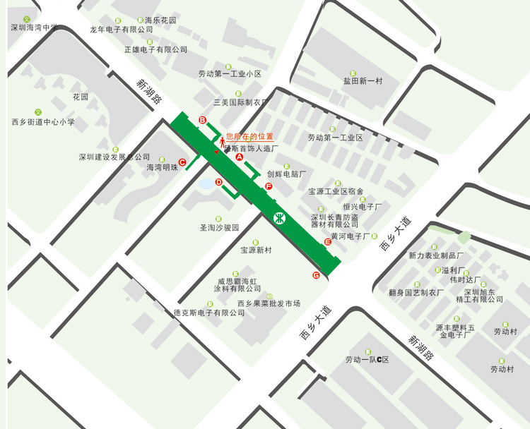 西乡地铁站B出口通那里-第1张-交通-答答问