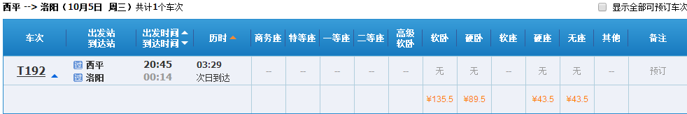 西平至洛阳火车10月5曰-第1张-旅游-答答问