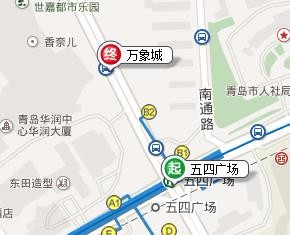 青岛五四广场地铁那边下离万象城近-第1张-交通-答答问