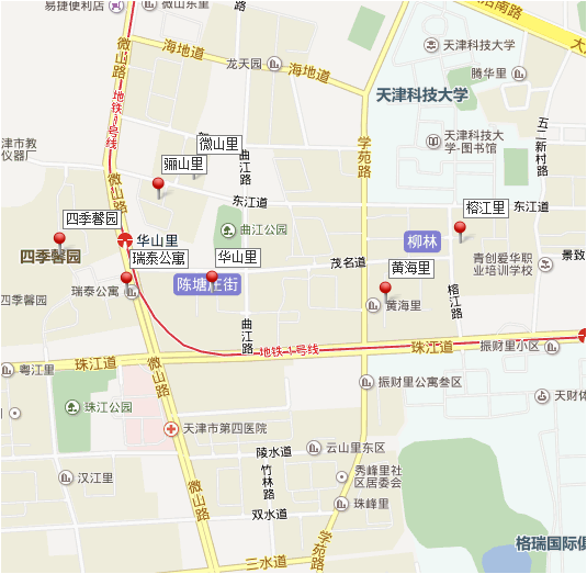 天津河西区小海地离地铁站近的小区都有哪个-第1张-交通-答答问