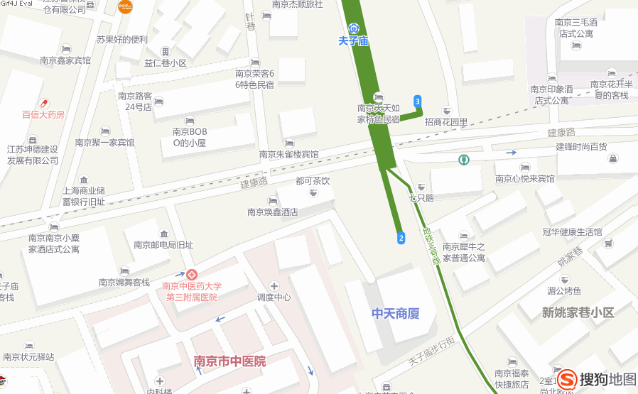 夫子庙地铁3号线站地铁站3号口到南京夫子庙怎么走-第1张-交通-答答问