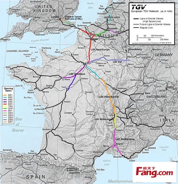 法国高速铁路的线路介绍-第1张-交通-答答问