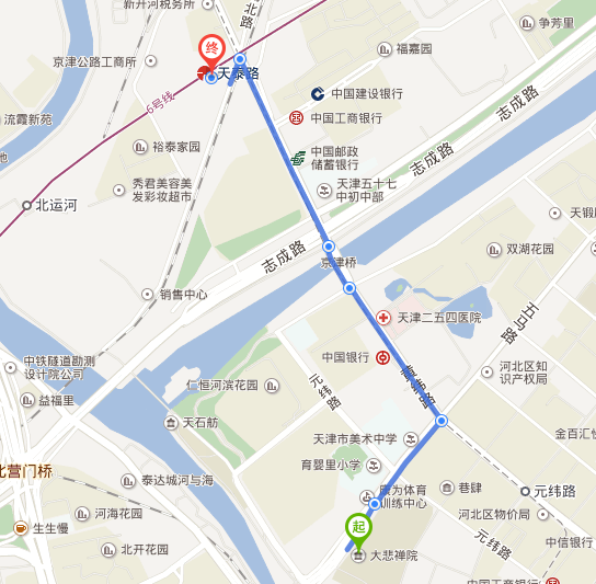大悲禅寺距离哪个地铁站最近天津-第1张-交通-答答问
