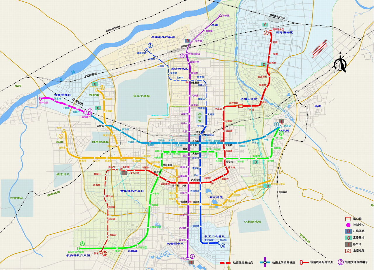 西安地铁地图-第1张-交通-答答问