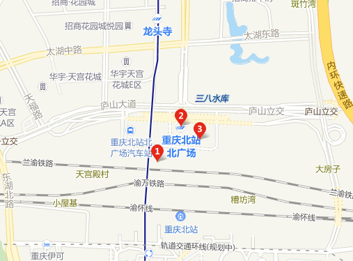 坐轻轨到重庆北站北广场应在哪个站下车-第1张-交通-答答问