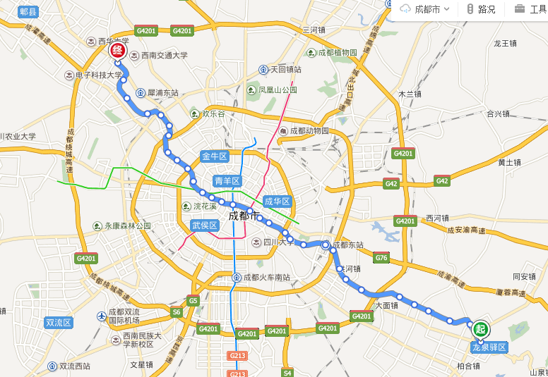 成都2号地铁有那些站-第1张-交通-答答问