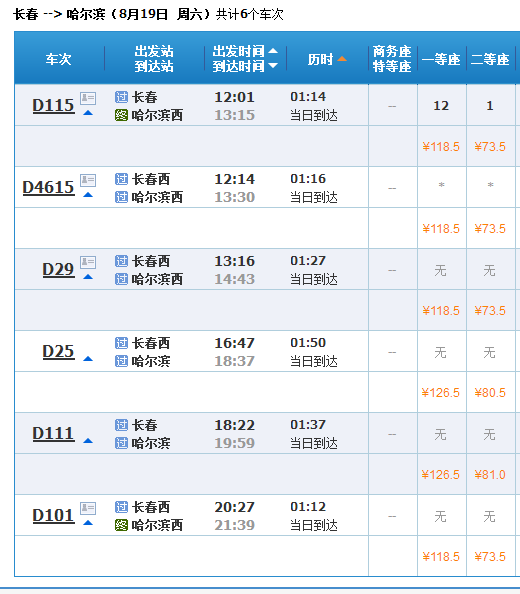 长春到哈尔滨的动车-第1张-交通-答答问