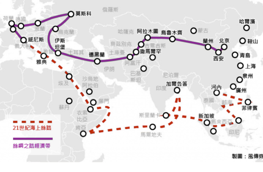 一带一路经过的地区和国家具体的路线图-第1张-交通-答答问