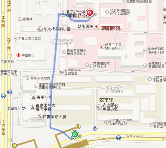 朝阳医院在东大桥什么位置，下地铁东大桥站怎么走-第1张-交通-答答问