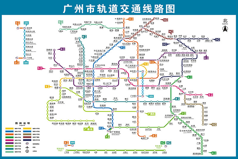 广州地铁线路图-第1张-交通-答答问