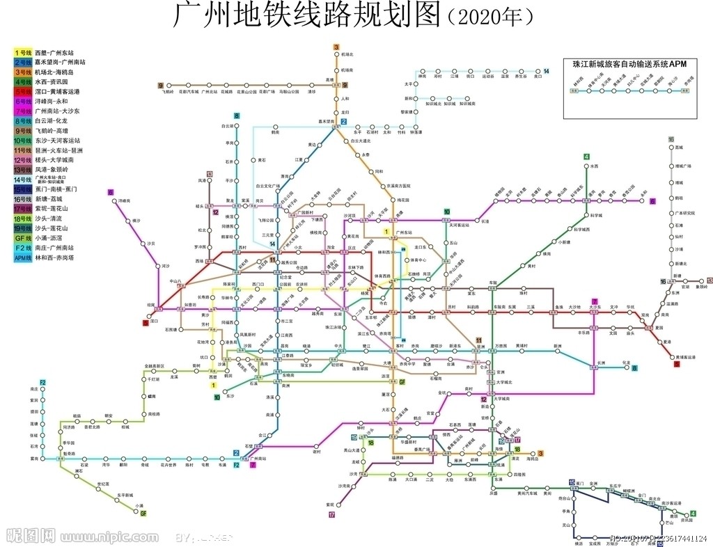 广州地铁规划线路图-第1张-交通-答答问