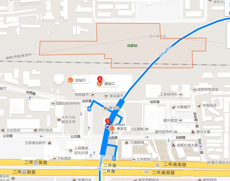 成都北站离地铁有多远-第1张-交通-答答问