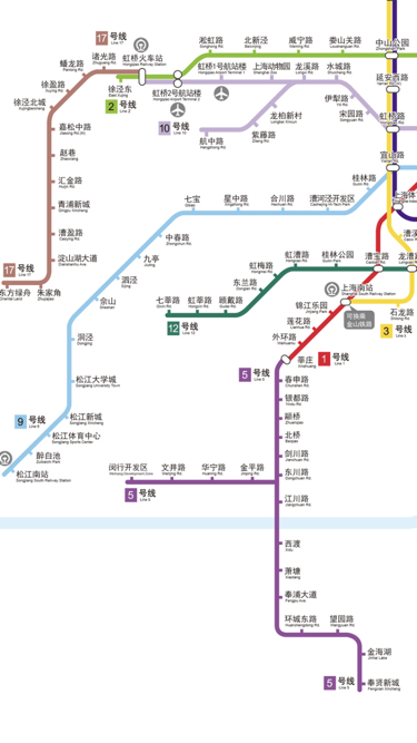 上海地铁5号线在哪里可以换7号线8号线9号线10号线-第1张-交通-答答问