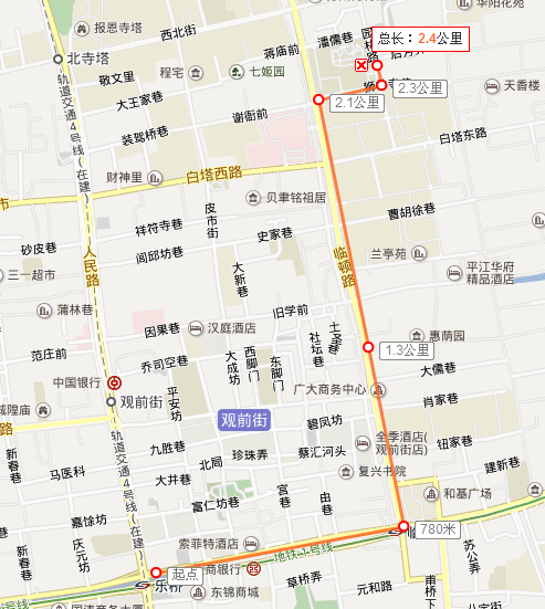 苏州乐桥地铁口打车到狮子林多远-第1张-交通-答答问
