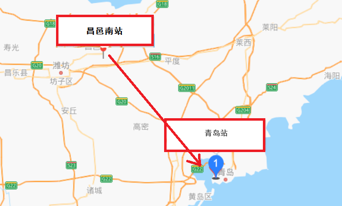 昌邑南站在2020年底建成后，有没有直达青岛站的高铁如果有，全程要多长时间车程呢-第1张-交通-答答问