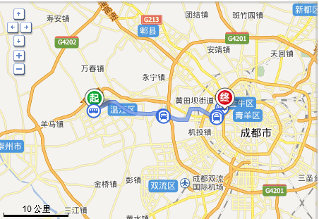 成都中医药大学坐地铁站到成都二十中-第1张-交通-答答问
