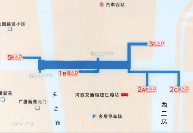 长沙地铁2号线到望城坡从哪个出口到汽车西站-第1张-交通-答答问