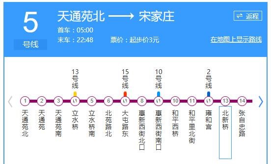 北京地铁5号线全程需时多长-第1张-交通-答答问