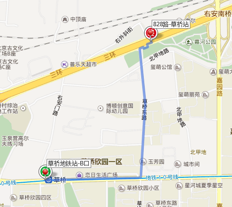 从北京十号线地铁草桥出站哪个口出离828公交车站更近-第1张-交通-答答问