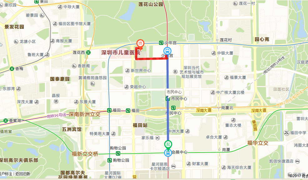 从会展中心地铁站到深圳音乐厅怎么走-第1张-交通-答答问