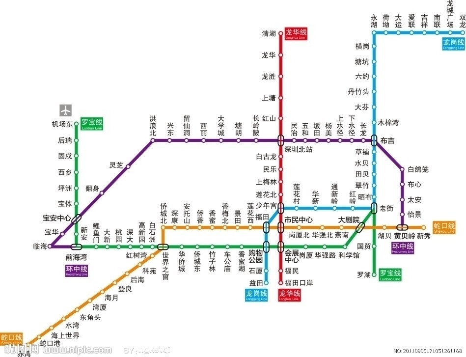 求深圳地铁线路高清图。越清晰越好！-第1张-交通-答答问