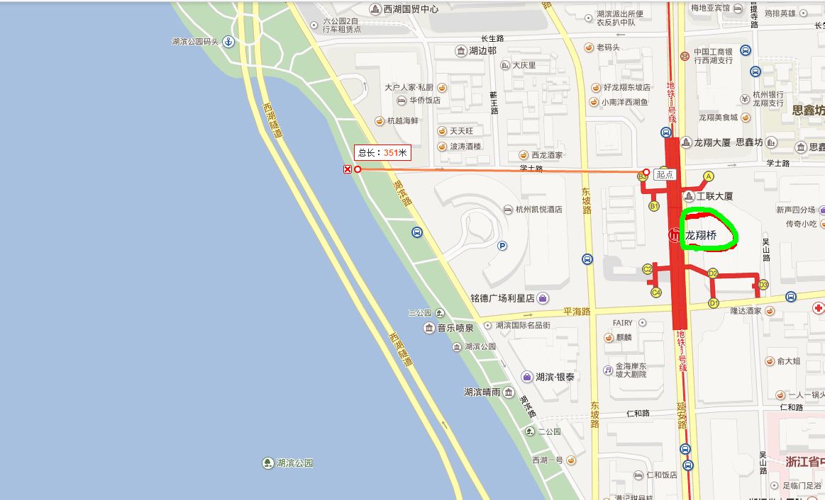 杭州地铁1号线到西湖哪里下，然后怎么步行-第1张-交通-答答问