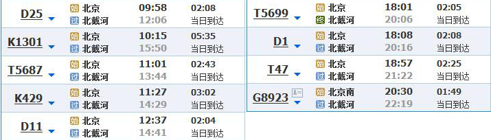 从北京怎么坐火车去南戴河-第2张-旅游-答答问