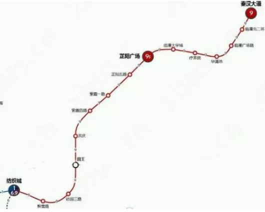西安地铁九号线，线路图-第1张-交通-答答问