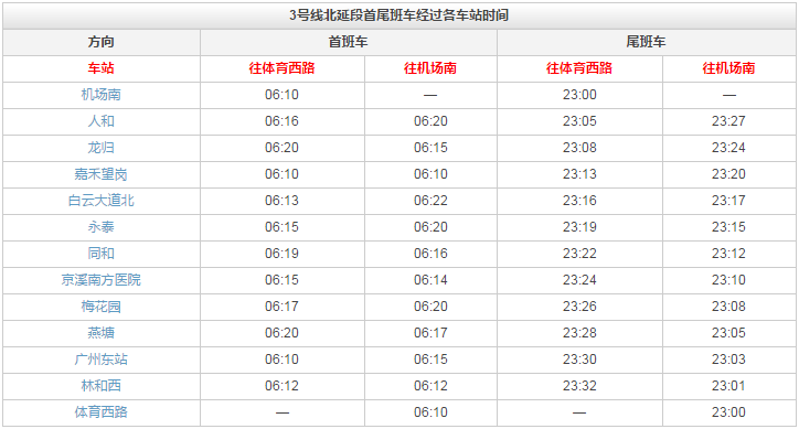 广州地铁3号线最后开出时间,从机场南站开出最后班车是什么时间-第1张-交通-答答问
