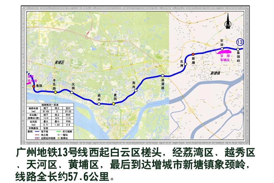 广州地铁13号线的完成情况-第1张-交通-答答问