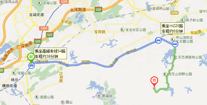 横岗永湖地铁站至马峦公交查询-第1张-交通-答答问