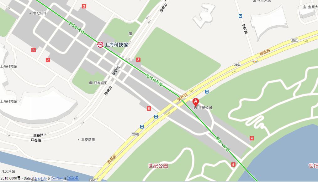 上海地铁二号线到世纪公园站下，哪个出口到世纪公园1号门-第1张-交通-答答问