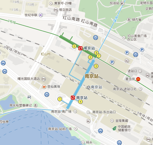 坐南京地铁3号线如何到南京火车站-第1张-交通-答答问