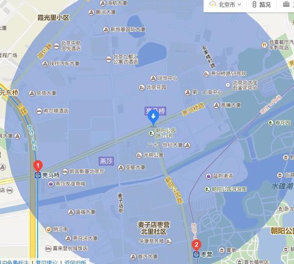 地铁几号线能够到朝阳公园-第1张-交通-答答问