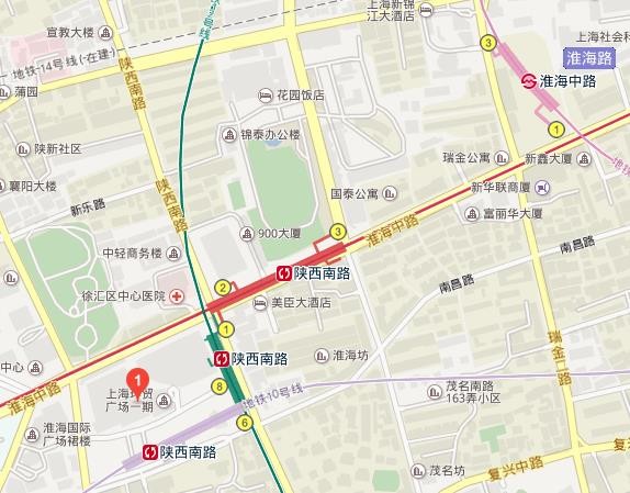 陕西南路地铁站到ipam从几号口出-第1张-交通-答答问