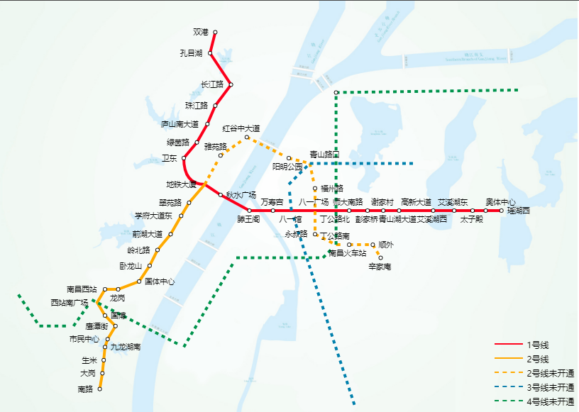 南昌地铁1号线红谷滩万达广场叫什么站-第1张-交通-答答问