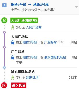 上海地铁人民广场站到浦东机场大约有多久时间-第1张-交通-答答问