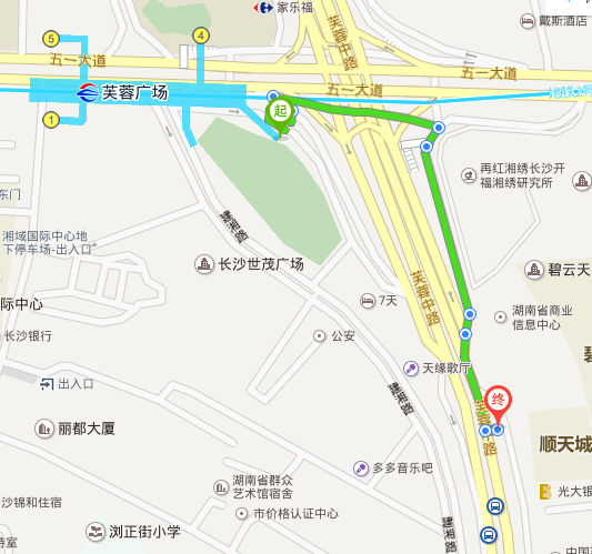 芙蓉广场地铁到芙蓉广场站怎么走-第1张-交通-答答问