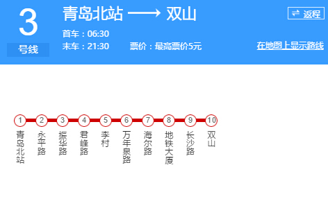 青岛地铁早、末班车发车时间-第1张-交通-答答问