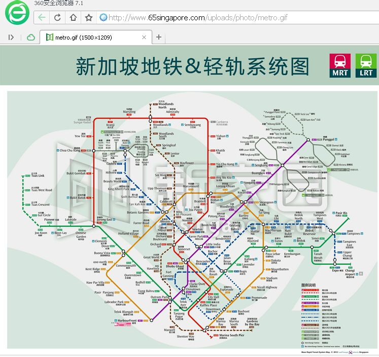 新加坡地铁有哪些线路啊，谁能告诉我啊-第1张-交通-答答问