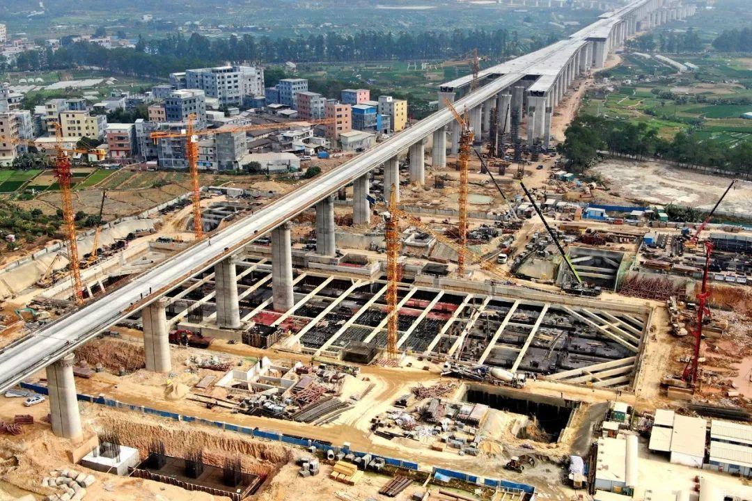 赣深铁路预计2021年9月通车，东莞南站最新建设进展曝光-第1张-交通-答答问
