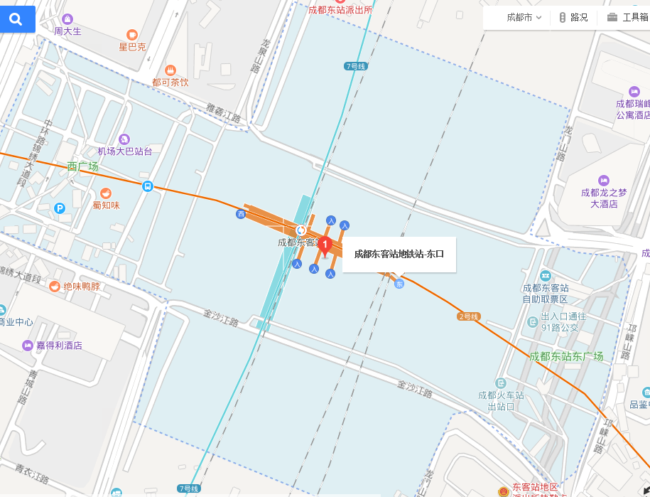 从地铁成都东客站的哪个出口到成都东站的动车候车大厅-第1张-交通-答答问