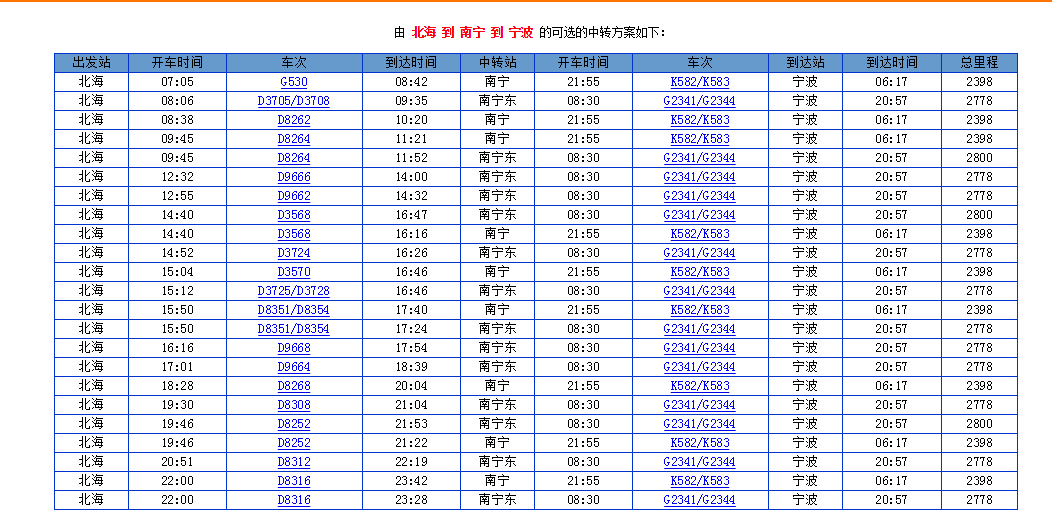 从广西北海市到宁波市怎样坐火车-第2张-旅游-答答问